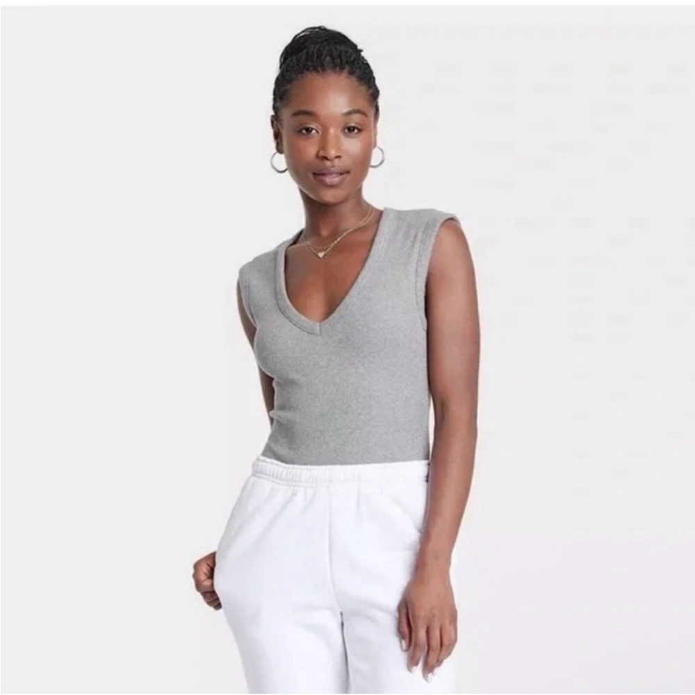 Universal Thread Rib Bodysuit | Size XXL | NWT Sleek & Stretchy Heather Grey